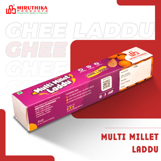 Miruthika Multi Millet Laddu | Pure Ghee | 125g