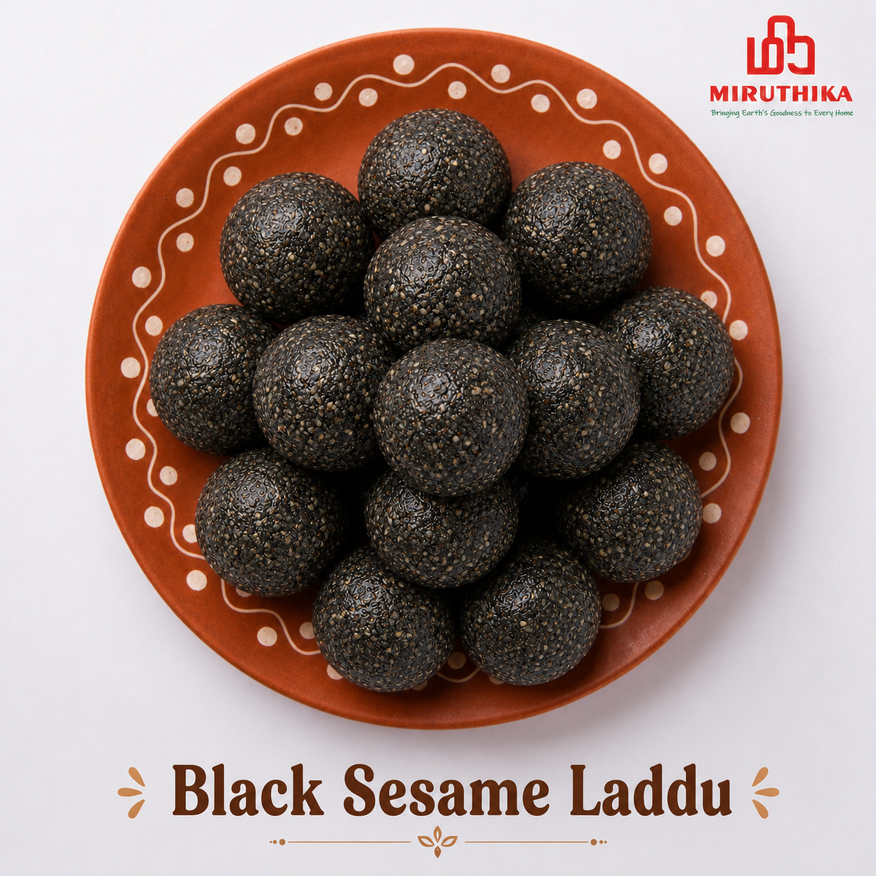 Miruthika Black Sesame Laddu | Pure Ghee | 125g