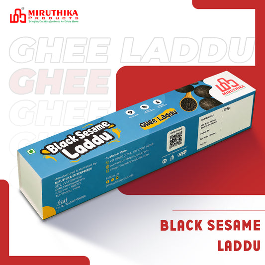 Miruthika Black Sesame Laddu | Pure Ghee | 125g