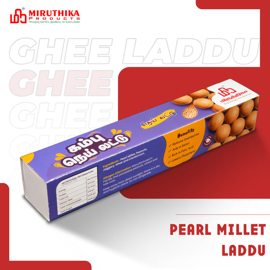 Miruthika Pearl Millet Laddu | Pure Ghee | 125g