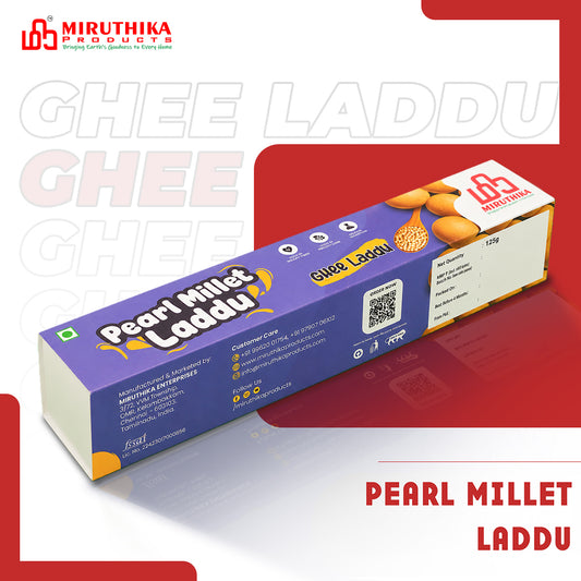 Miruthika Pearl Millet Laddu | Pure Ghee | 125g