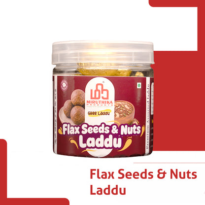 Miruthika Flax Seeds & Nuts Laddu | Pure Ghee