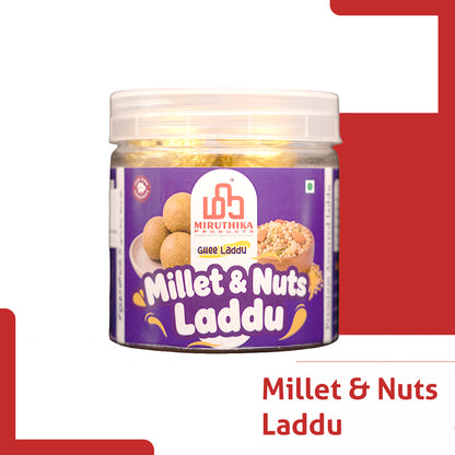Miruthika Millets & Nuts Laddu | Pure Ghee