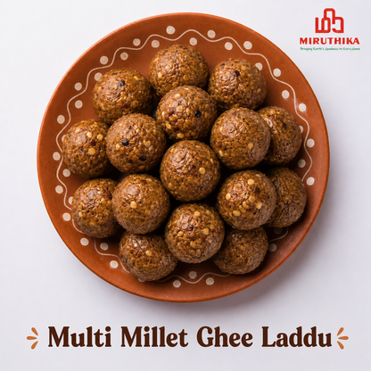 Miruthika Multi Millet Laddu | Pure Ghee | 125g