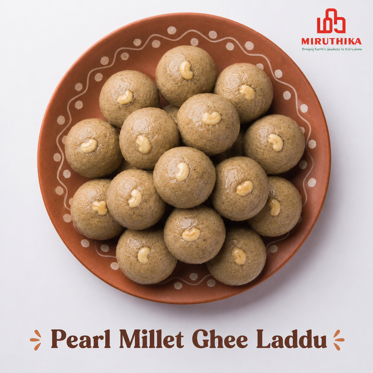 Miruthika Pearl Millet Laddu | Pure Ghee | 125g